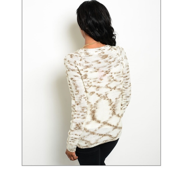 Ivory Mocha Sweater - Picture 8 of 8